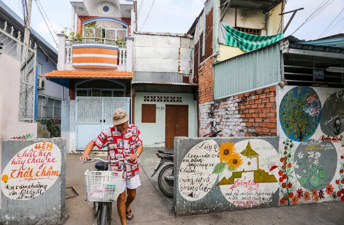 Công trình vẽ tranh tường con hẻm Sài Gòn