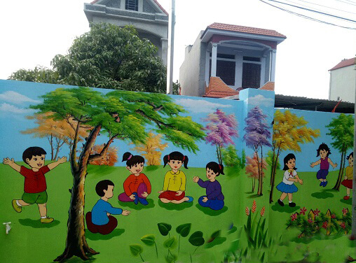 Thu Hút Với Công Trình Vẽ Tranh Tường Mầm Non Tại Hà Nội