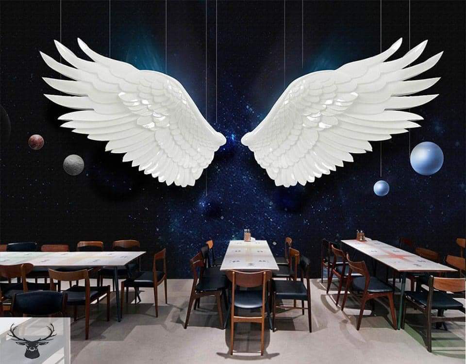Vẽ tranh tường 3D quán cafe trà sữa M52