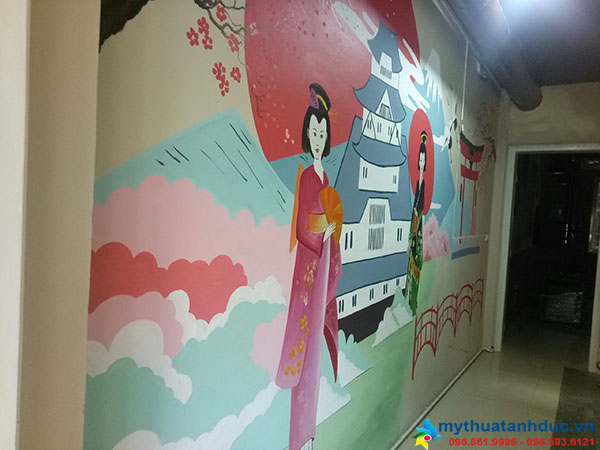 Công trình tranh tường quán lẩu hơi Nguyễn Văn Lộc