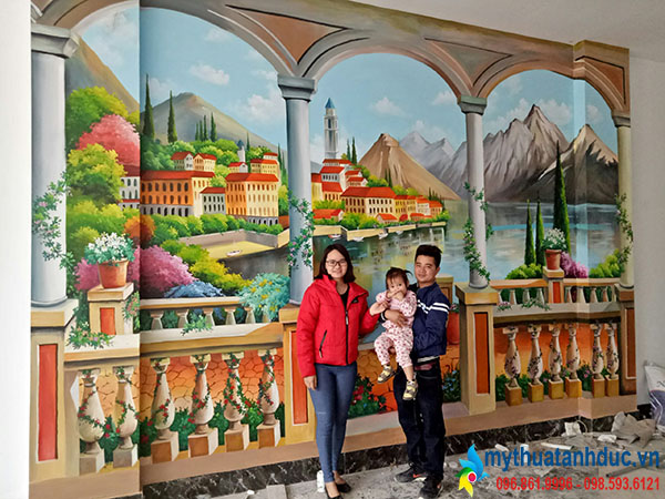 Công trình tranh tường gia đình Tiên Lục, Bắc Giang