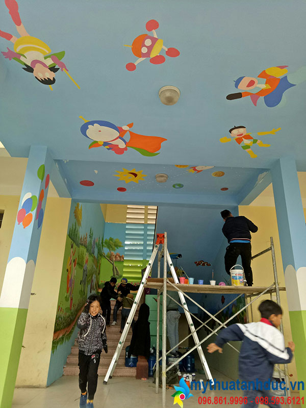 Công trình tranh tường trường tiểu học Đại Xuân, Quế Võ, Bắc Ninh